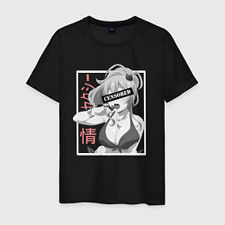 Мужская футболка Девушка аниме и чупа-чупс