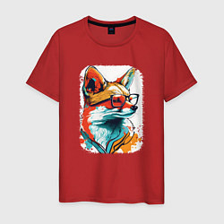 Футболка хлопковая мужская Wise Fox, цвет: красный
