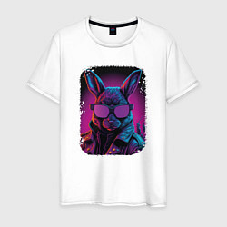 Мужская футболка Neon Rabbit Style