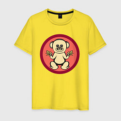 Мужская футболка Обезьянка с бананами - милое животное