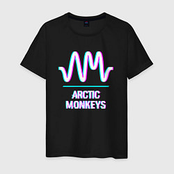 Мужская футболка Arctic Monkeys glitch rock
