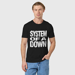 Футболка хлопковая мужская SoD - System of a Down, цвет: черный — фото 2