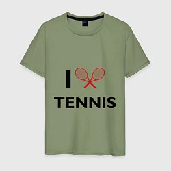 Мужская футболка I Love Tennis