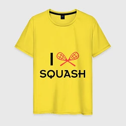 Мужская футболка I Love Squash