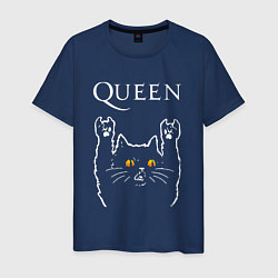Мужская футболка Queen rock cat