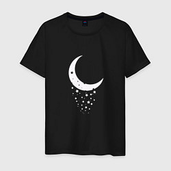 Мужская футболка Месяц рассыпающийся на звезды