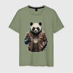 Мужская футболка Крутая панда