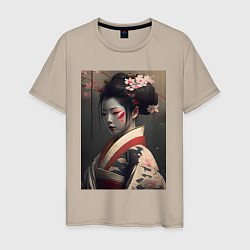 Мужская футболка Красивая японка - нейросеть