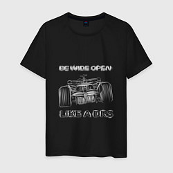 Мужская футболка Be wide open white