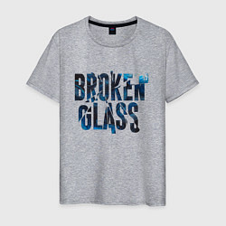 Мужская футболка Broken glass