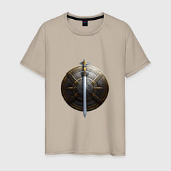 Мужская футболка Щит и меч викинга