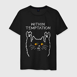 Мужская футболка Within Temptation rock cat