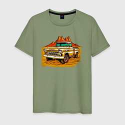 Мужская футболка Шевроле грузовик