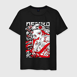 Мужская футболка Незуко комадо - клинок