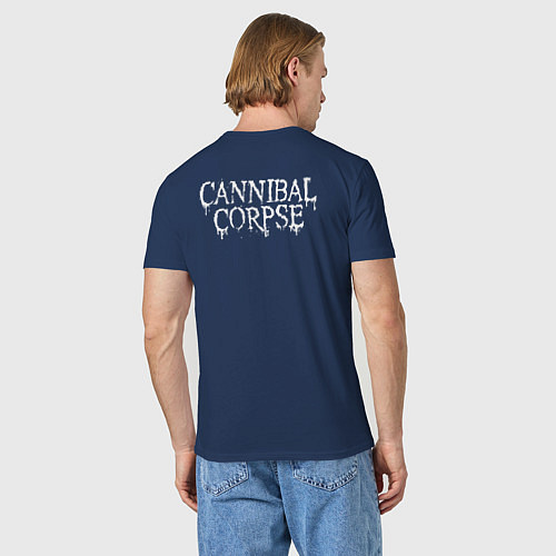 Мужская футболка Cannibal Corpse - butchered at birth / Тёмно-синий – фото 4