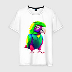 Мужская футболка Мультяшный попугай