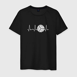 Мужская футболка Сердце волейболиста