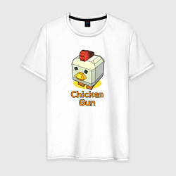Мужская футболка Chicken Gun: цыпленок