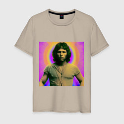 Мужская футболка Jim Morrison Galo Glitch Art