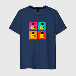Мужская футболка Chicken Gun: цветные квадраты
