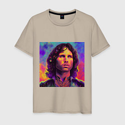 Мужская футболка Jim Morrison Strange colors Art