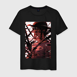 Мужская футболка Макима глитч - Человек бензопила