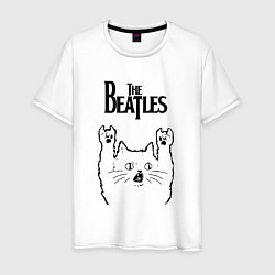 Мужская футболка The Beatles - rock cat