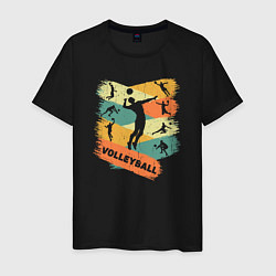 Мужская футболка Яркий волейбол