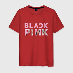 Мужская футболка Blackpink logo Jisoo Lisa Jennie Rose