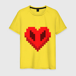 Мужская футболка Сердце Майнкрафта