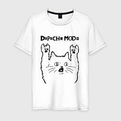 Мужская футболка Depeche Mode - rock cat