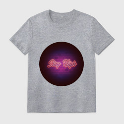 Мужская футболка Stay high неон