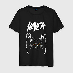 Мужская футболка Slayer rock cat