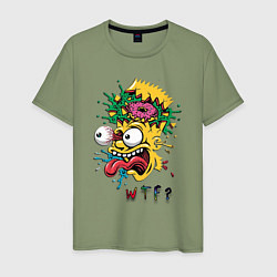 Мужская футболка Барт Симпсон WTF