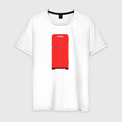 Мужская футболка Ретро холодильник Юрюзань красный