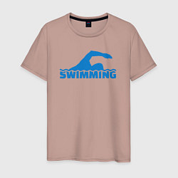 Мужская футболка Swimming sport
