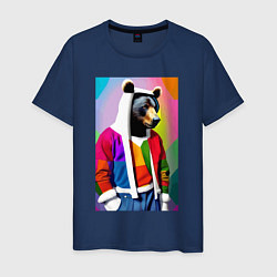 Мужская футболка Baer fashionista - pop art - neural network