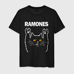 Мужская футболка Ramones rock cat