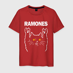 Мужская футболка Ramones rock cat