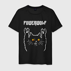 Мужская футболка Powerwolf rock cat