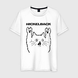 Мужская футболка Nickelback - rock cat