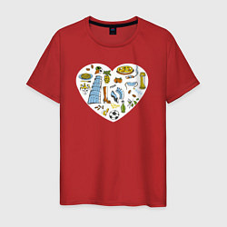 Мужская футболка Итальянское сердце