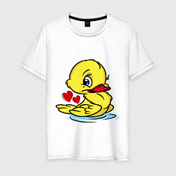 Мужская футболка Duckling hearts