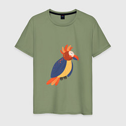 Мужская футболка Веселый попугай