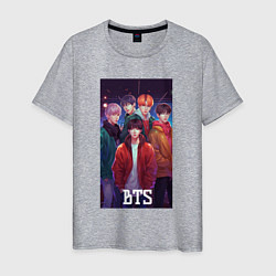 Мужская футболка Kpop BTS art style