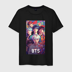 Мужская футболка BTS anime kpop