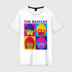 Мужская футболка The Beatles color