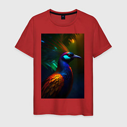 Мужская футболка Райская птичка - нейросеть