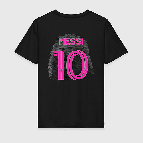 Мужская футболка Лионель Месси Интер Майами 10 / Черный – фото 2