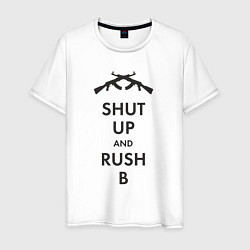 Мужская футболка Shut up and rush b